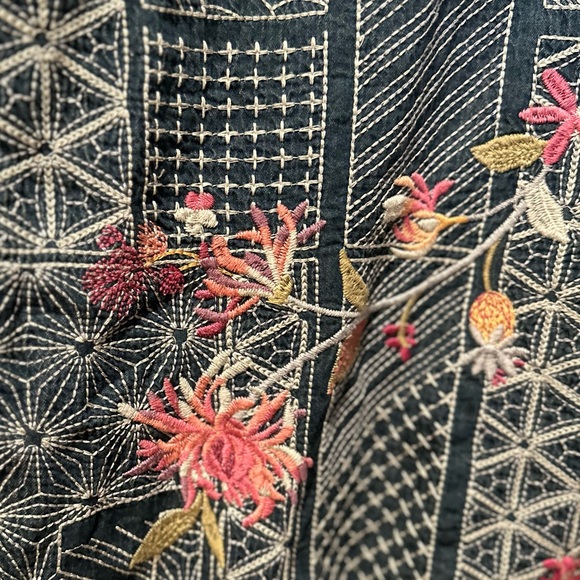 Johnny was Beautiful short embroidered kimono - Picture 3 of 13